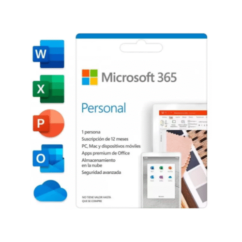 Microsoft 365 con correo personal 1-PC/MAC + Tablet | 12 meses